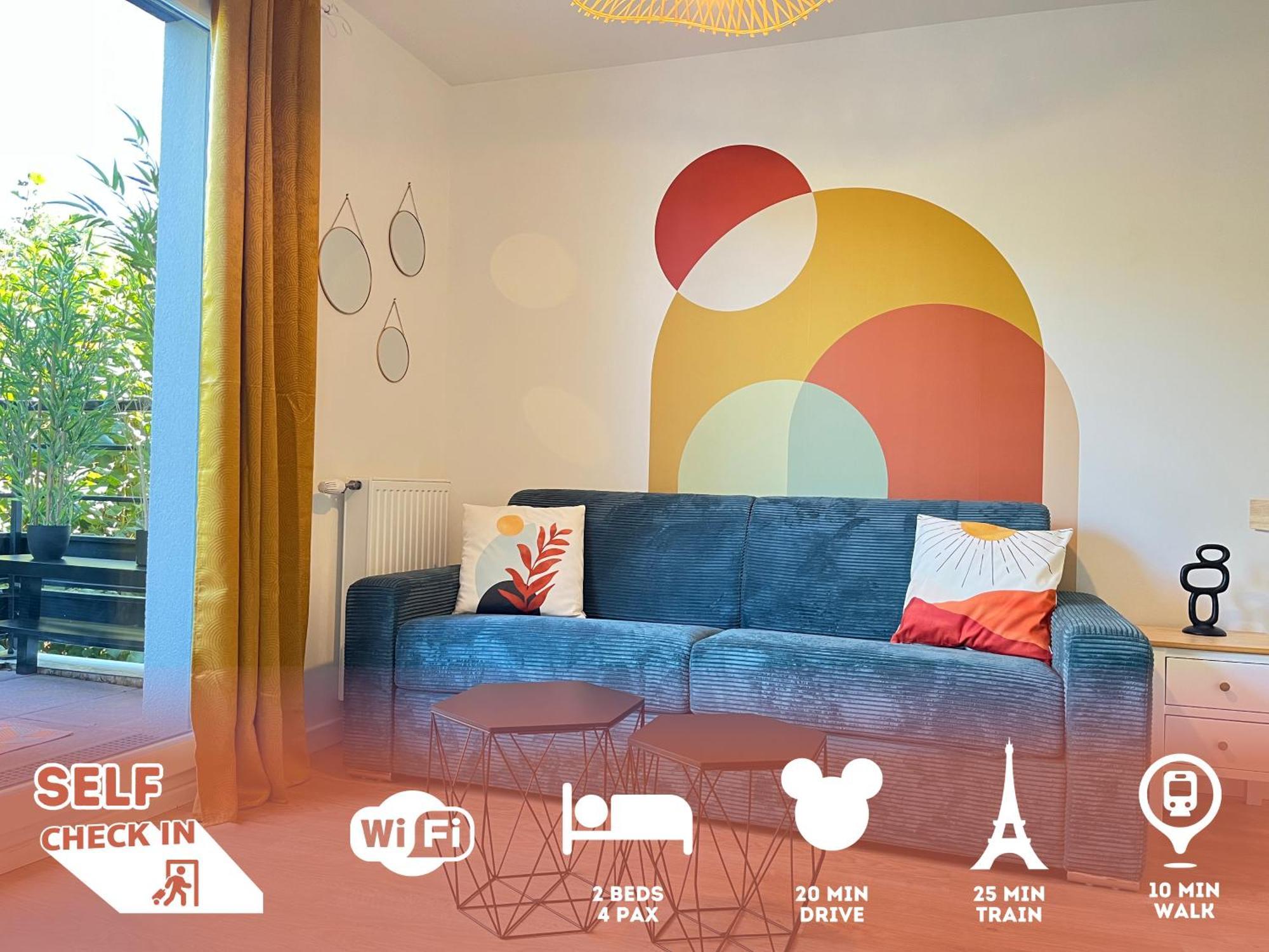 Le 24 Nautic, Appartement Douillet Bassin Olympique Disneyland & Paris Avec Parking Vaires-sur-Marne Eksteriør bilde